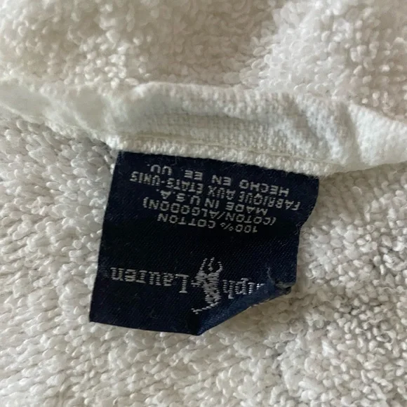 Polo Bear Ralph Lauren Oversize Beach Towel Vintage - Picture 5 of 6